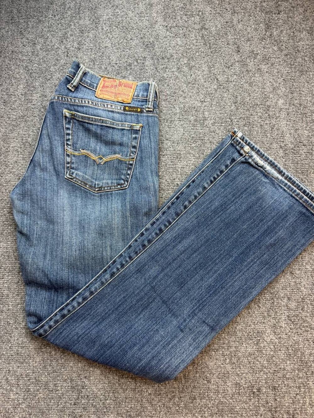 Vintage Y2K Lucky Brand Women’s 4/27 Bootcut Stretch Blue Jeans Made China